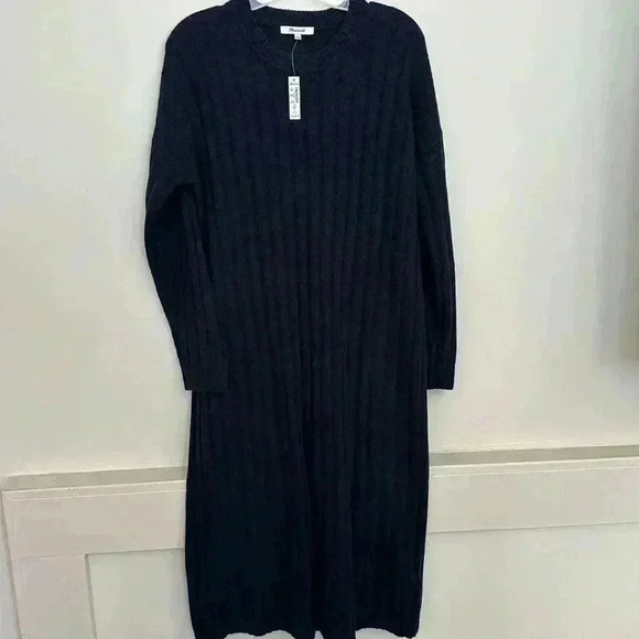 NWT Madewell Ribbed Wool/Alpaca blend Sweater Dress - Picture 1 of 7